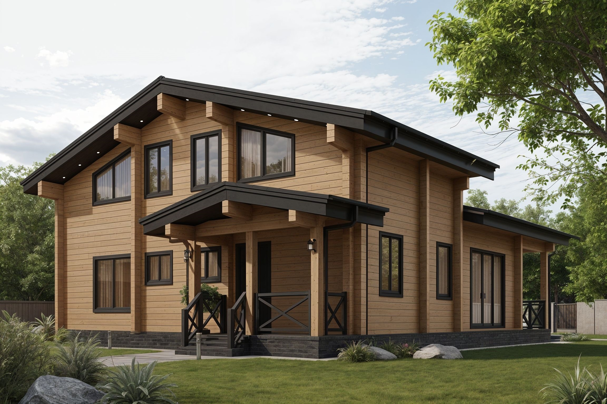 Дом из клееного бруса VZ-408